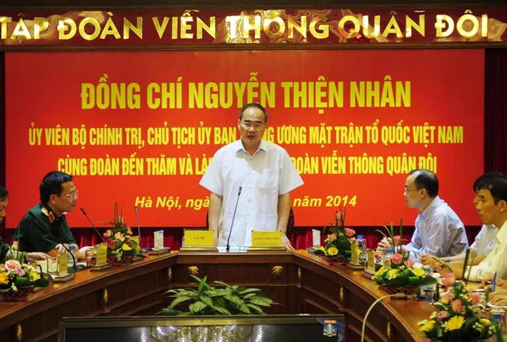 VFF President visits Viettel - ảnh 1